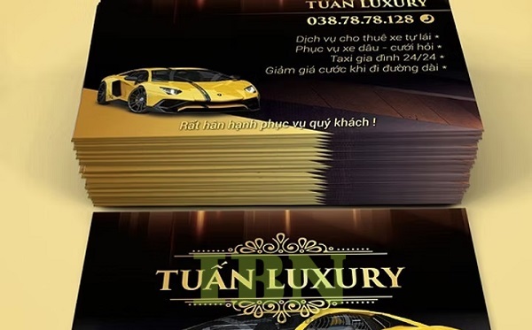 Mẫu danh thiếp dịch vụ xe du lịch thiết kế ấn tượng
