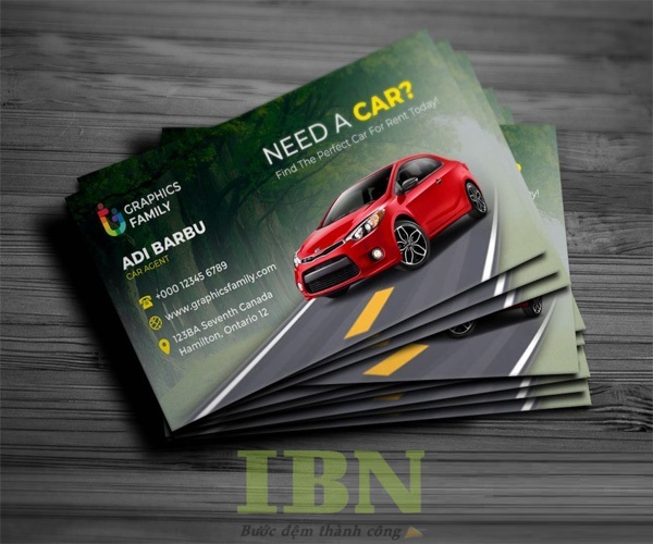 40+ Mẫu Card Visit Xe Du Lịch Thiết Kế Chuyên Nghiệp, Đẹp Mắt 5