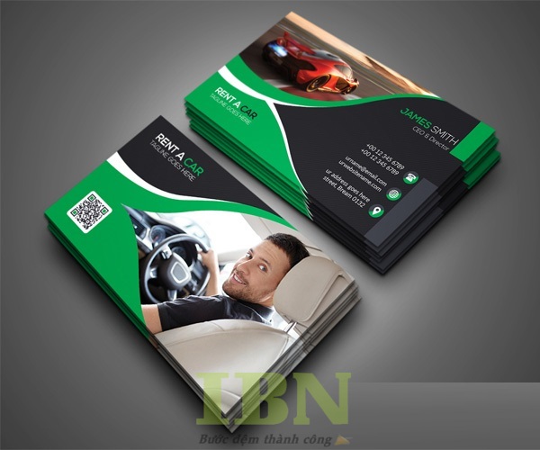 Mẫu card visit xe du lịch, tài xế lái xe du lịch