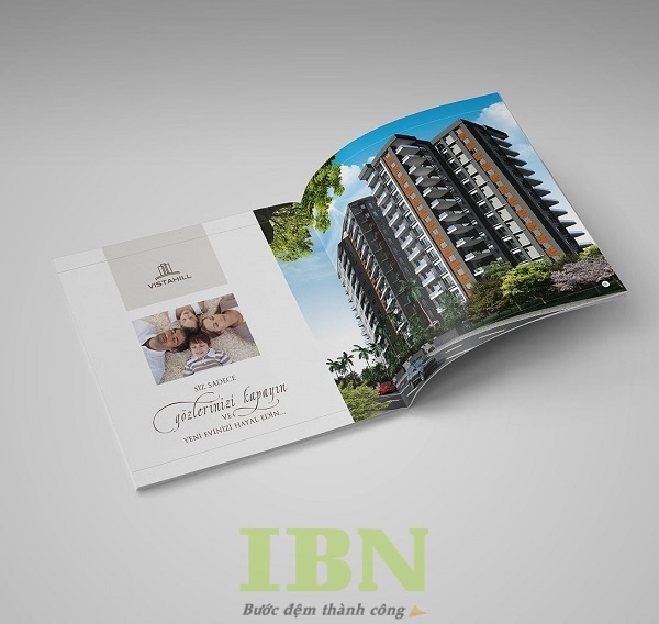 Mẫu catalogue bất động sản hình vuông