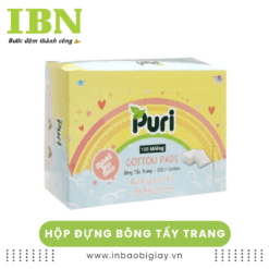 hộp giấy đựng bông tẩy trang