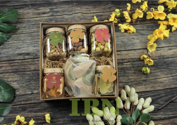 Mẫu hộp giấy đựng hạt dinh dưỡng cao cấp