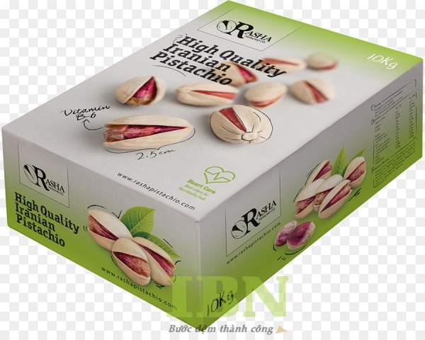 Mẫu hộp giấy đựng hạt dinh dưỡng nắp dán hai đầu