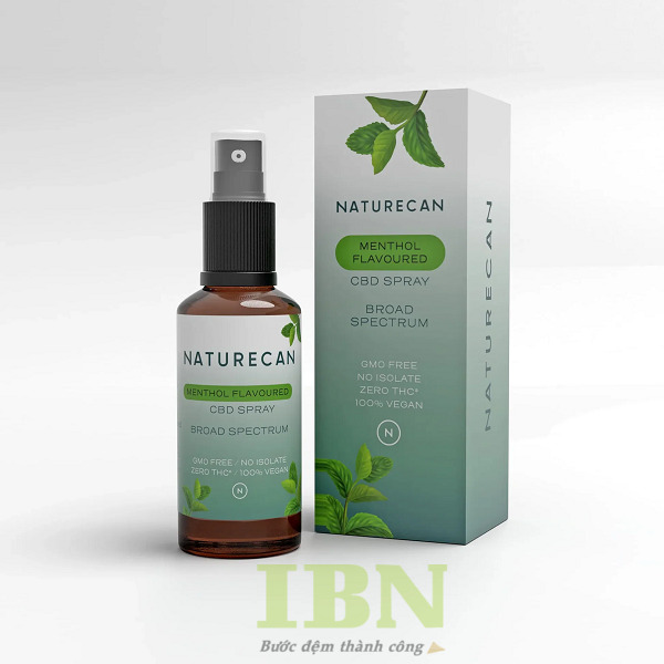 Mẫu hộp đựng xịt thơm miệng nắp gài, đáy khóa