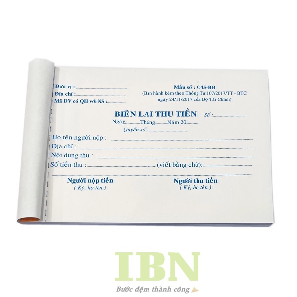 In biên lai giá rẻ