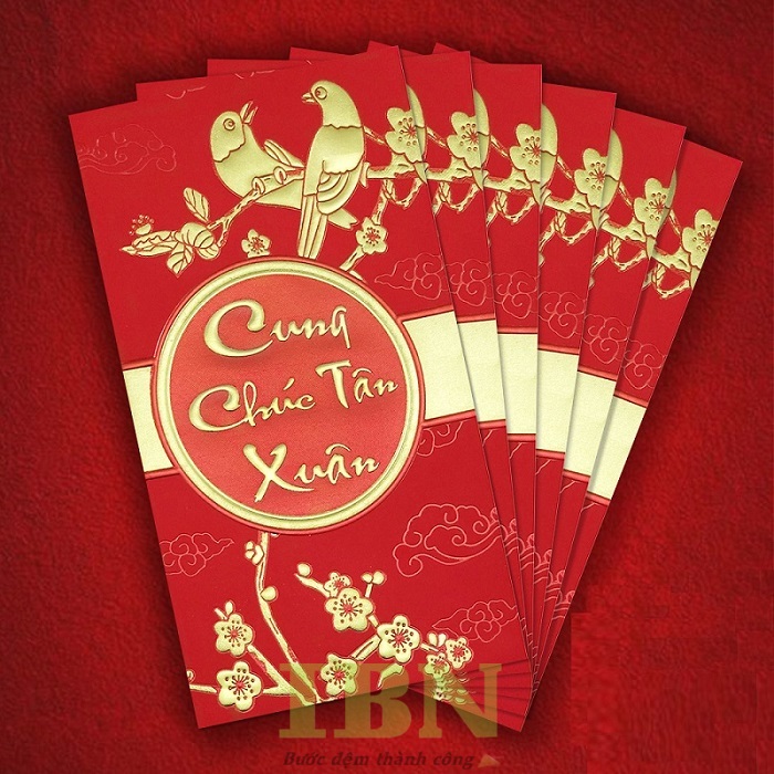 Mẫu bao lì xì Cung Chúc Tân Xuân đẹp