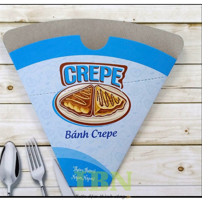 Mẫu túi giấy đựng bánh Crepe thu hút