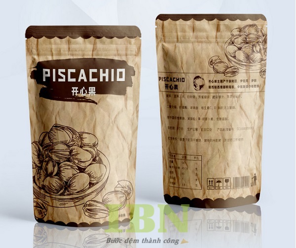 Mẫu túi giấy đựng hạt dẻ chất lượng