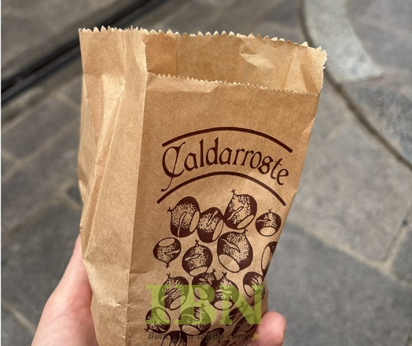 Mẫu túi giấy kraft đựng hạt dẻ