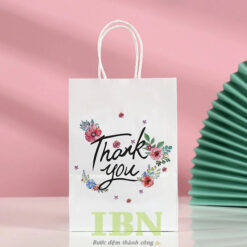 Mẫu túi giấy Thank You đẹp, thu hút