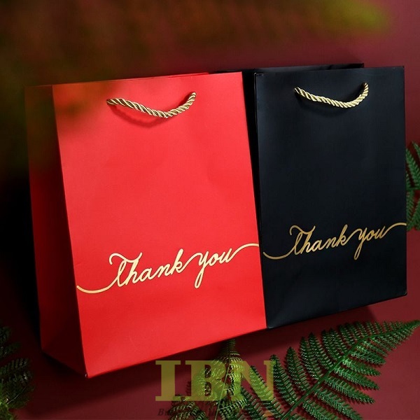 Mẫu túi giấy Thank You cao cấp