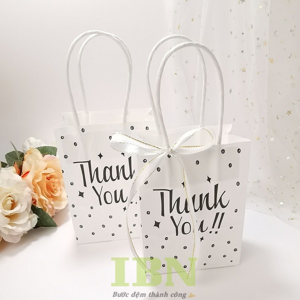 Mẫu túi giấy Thank You xinh xắn