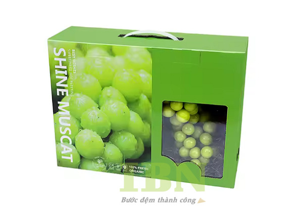 Thùng Carton Đựng Nho 24 Các kiểu dáng thùng carton đựng nho tươi phổ biến