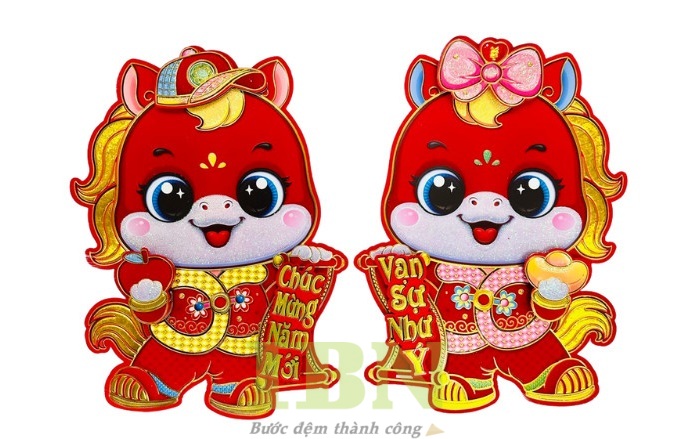 50+ Mẫu Sticker Tết 2026 Bính Ngọ Đẹp, Độc Đáo, Sáng Tạo 74 Kỹ thuật gia công sticker Tết