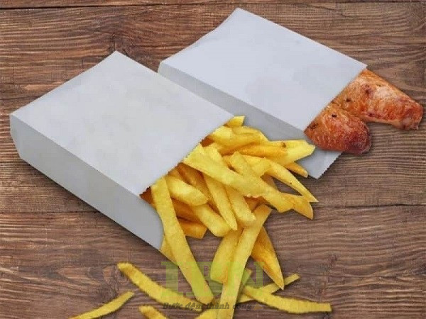 Túi Giấy Đựng Khoai Tây Chiên 23 Quy cách in túi giấy đựng khoai tây chiên tại xưởng In Bảo Ngọc