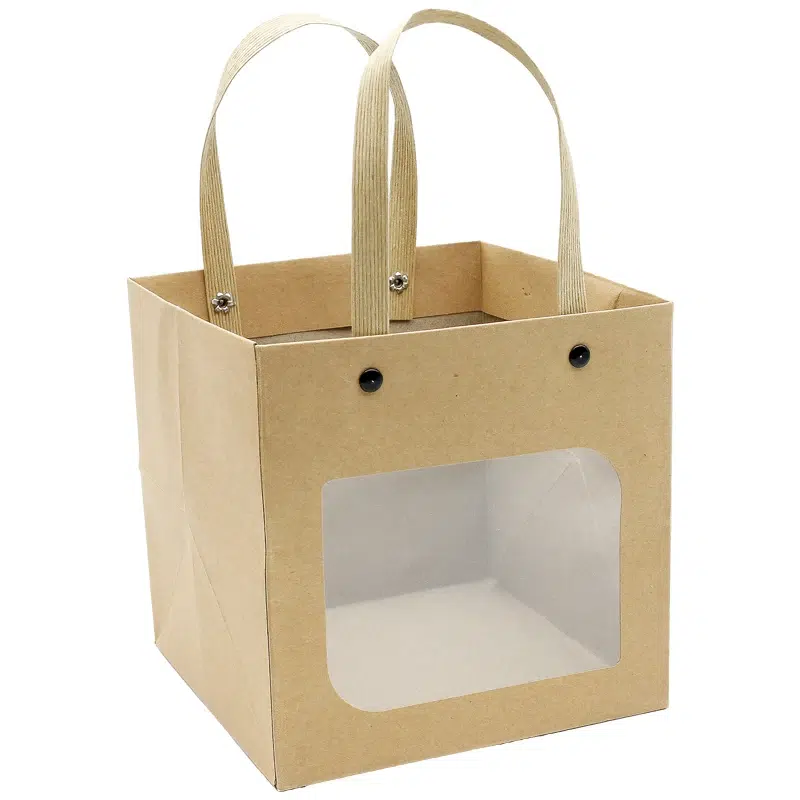 Túi Giấy Kraft Đáy Vuông 19 Túi giấy đáy vuông dạng đứng