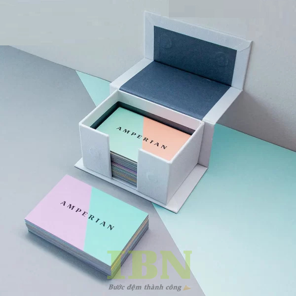 Mẫu hộp giấy đựng name card nắp nam châm