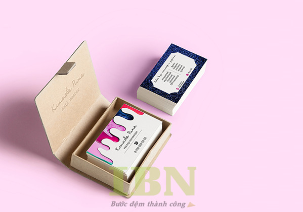 Mẫu hộp giấy đựng name card cao cấp