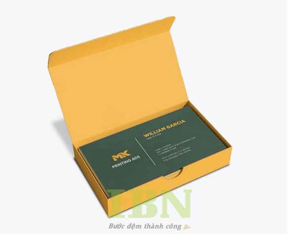 Mẫu hộp giấy đựng name card cao cấp, sang trọng