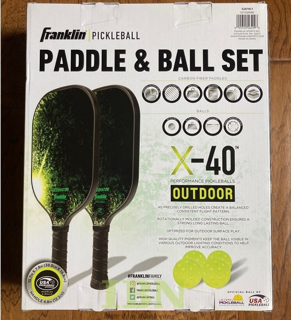 Mẫu hộp đựng vợt Pickleball cán màng bóng chất lượng