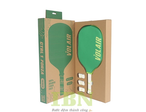 Mẫu hộp giấy đựng vợt Pickleball có bảng treo tiện lợi