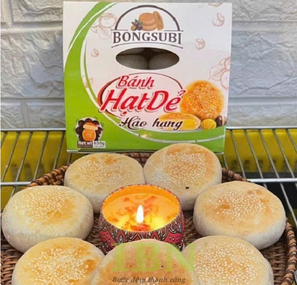Mẫu hộp đựng bánh hạt dẻ thiết kế đơn giản, ấn tượng