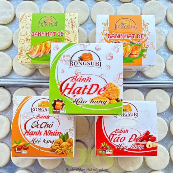 Mẫu hộp giấy đựng bánh hạt dẻ thiết kế đa dạng