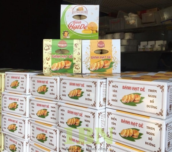 Mẫu hộp đựng bánh hạt dẻ thiết kế theo yêu cầu