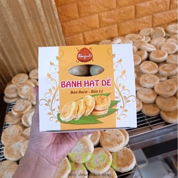 Mẫu hộp đựng bánh hạt dẻ bằng giấy Ivory
