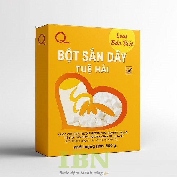 Hộp Giấy Đựng Bột Sắn Dây 31 In hộp giấy đựng bột sắn dây theo yêu cầu, giá rẻ tại In Bảo Ngọc