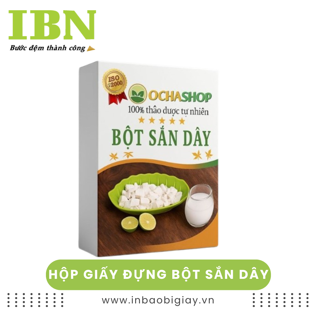 Hộp Giấy Đựng Bột Sắn Dây 16 Hộp Giấy Đựng Bột Sắn Dây