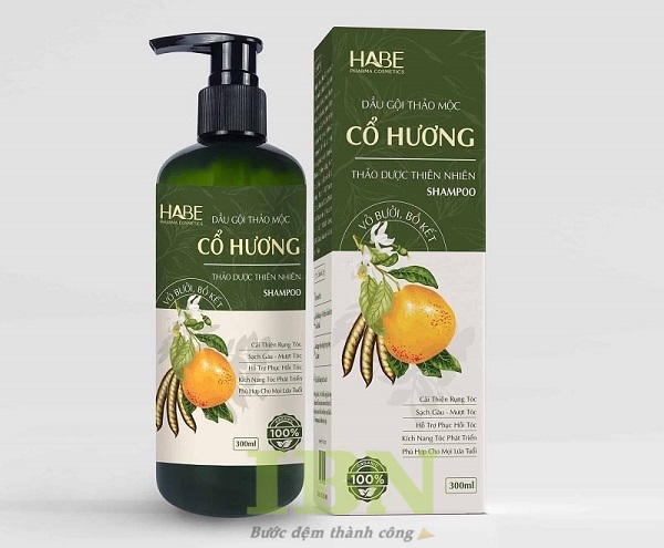 Mẫu hộp đựng dầu gội hình vuông dáng đứng