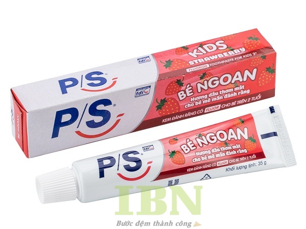 Mẫu hộp giấy đựng kem đánh răng trẻ em