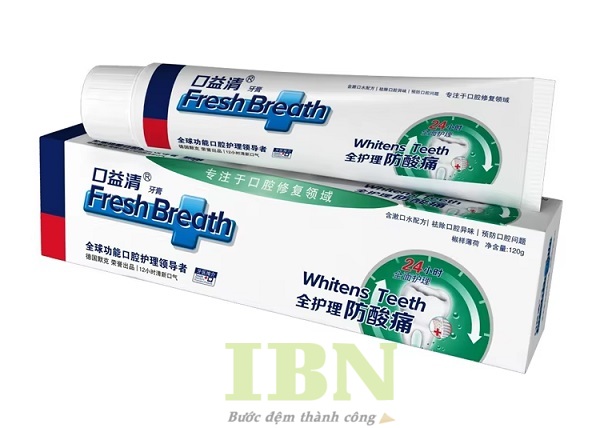 Mẫu hộp đựng kem đánh răng thiết kế theo yêu cầu