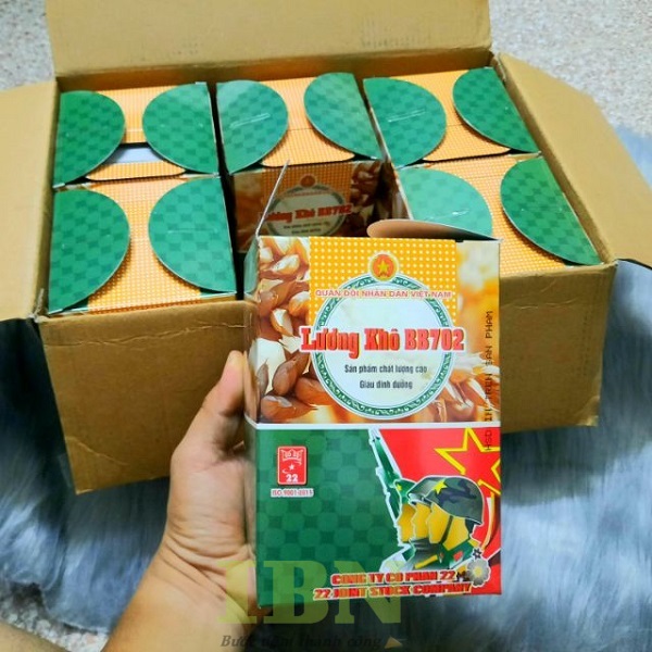 Mẫu hộp giấy đựng lương khô