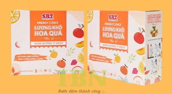 Mẫu hộp giấy đựng lương khô trái cây