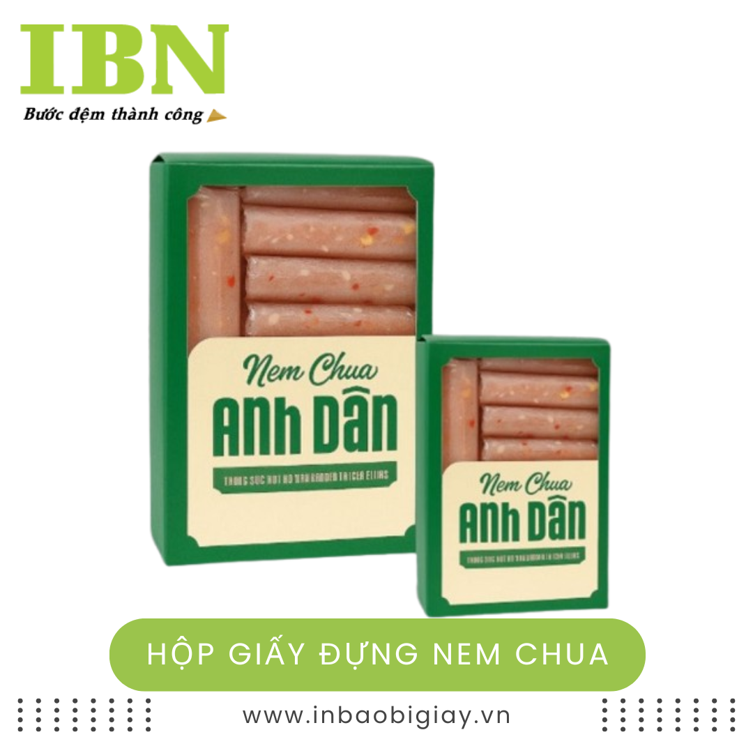 Hộp Giấy Đựng Nem Chua 19 Hộp Giấy Đựng Nem Chua