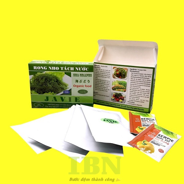 Mẫu hộp đựng rong biển thiết kế kiểu nắp gài đáy khóa