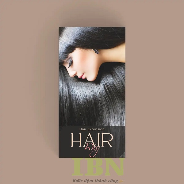 Mẫu hộp đựng tóc giả hình chữ nhật