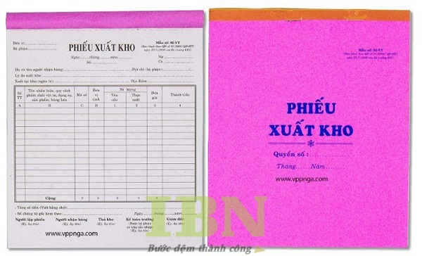 Mẫu phiếu xuất kho giá rẻ