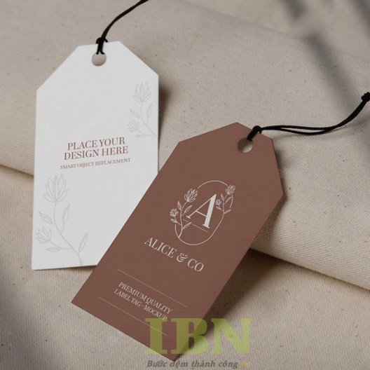 Mẫu tag giấy đẹp, thiết kế theo yêu cầu
