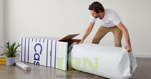 Mẫu thùng carton bồi đựng gối nệm chất lượng