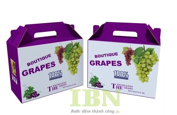 Thùng Carton Đựng Nho 2