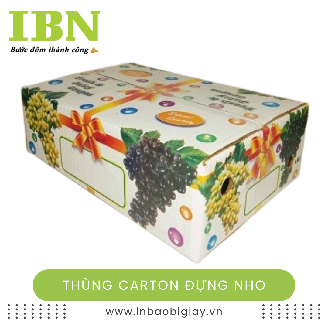 Thùng Carton Đựng Nho 20 thùng carton đựng nho