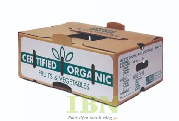 Mẫu thùng carton đựng nông sản sạch