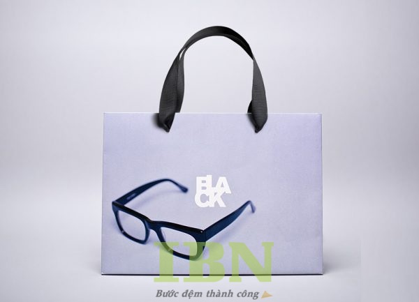Mẫu túi giấy đựng mắt kính cán màng cao cấp