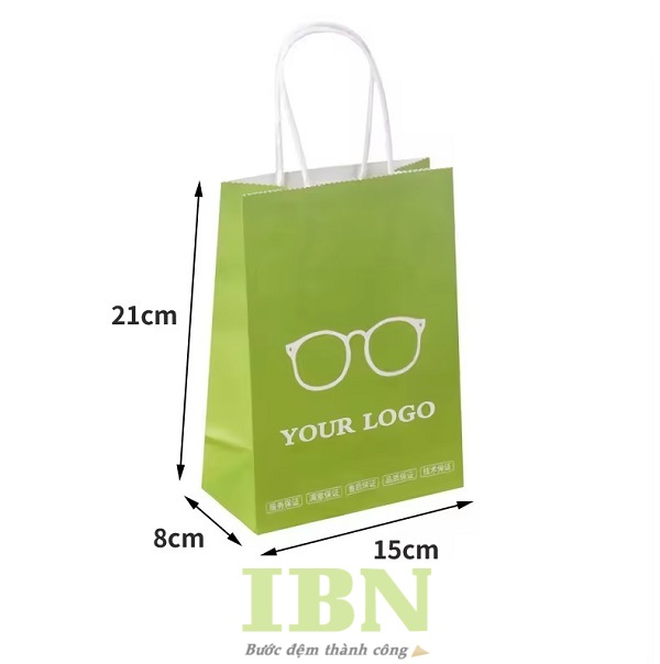 Mẫu túi giấy đựng kính mắt đẹp, kích thước đa dạng