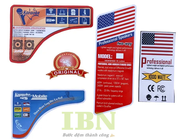 In Tem Dán Thùng Loa 33 Quy cách in tem dán thùng loa chuyên nghiệp tại xưởng In Bảo Ngọc
