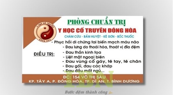 Mẫu name card đẹp cho phòng khám y học cổ truyền