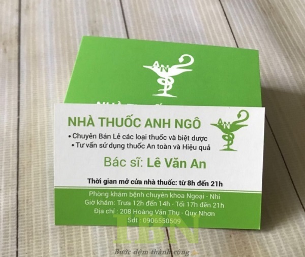 Mẫu card vist nhà thuốc đông y